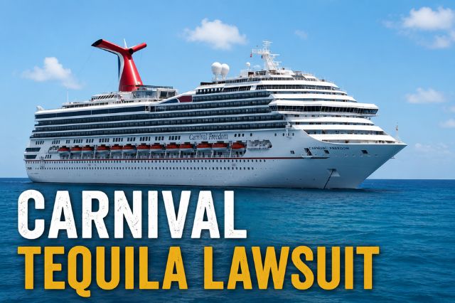 Carnival Tequila Lawsuit Verdict: Jury Awards $300,000 After 14 Tequila Shots

